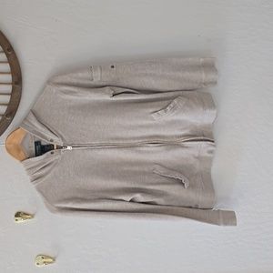 Ralph Lauren Green Label Waffle Knit Zip Up Hoodie